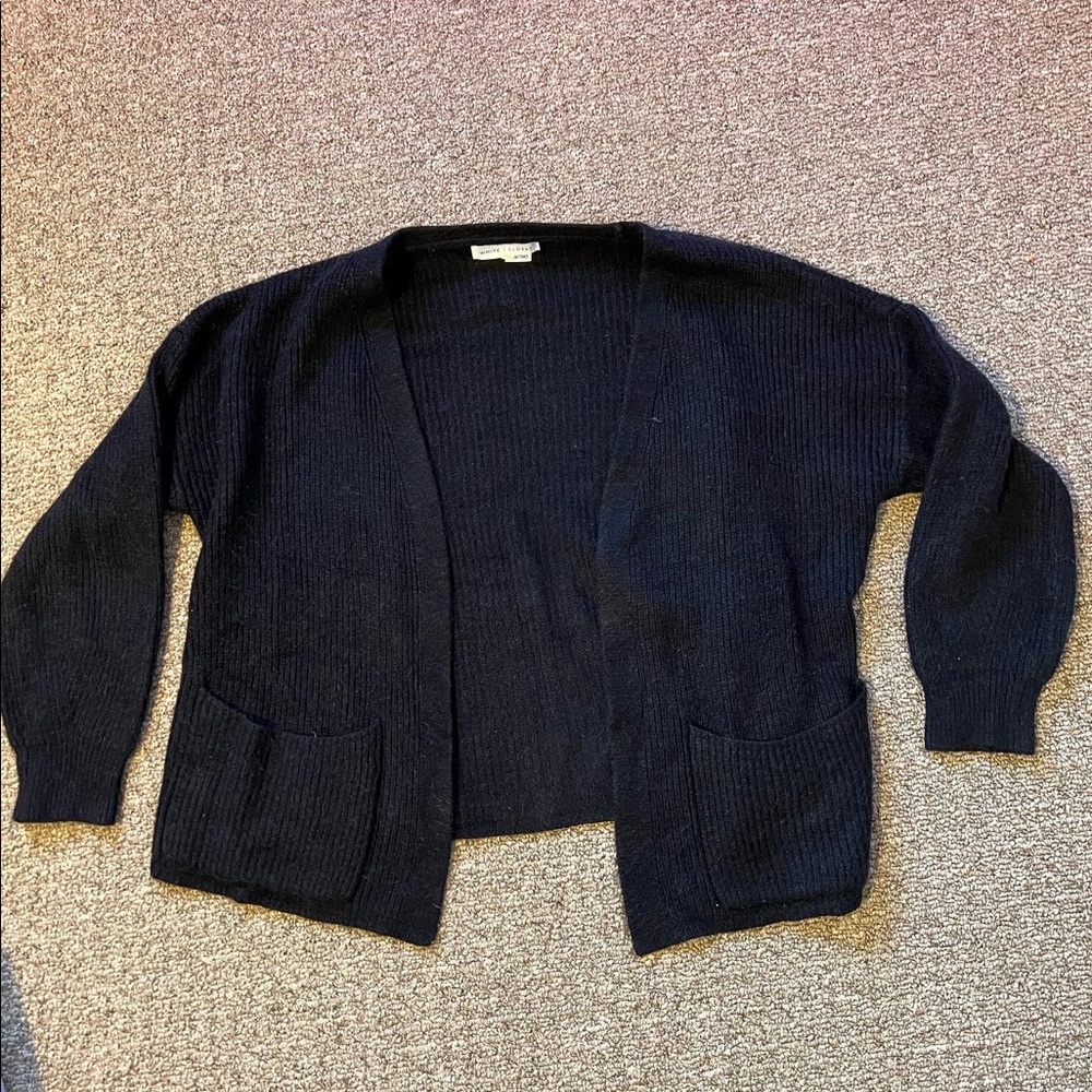 Black cardigan